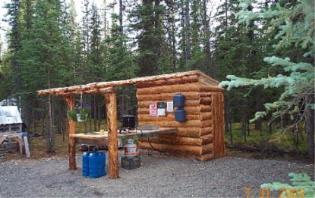 cleanup while motorcycle camping in Alaska